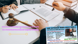 What Does Notarizing a Document Mean in Florida and Is a Notarized Document Legally Binding